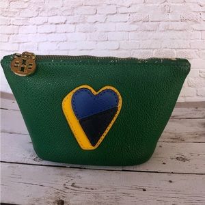 Tory Burch Kerrington Heart Cosmetic Bag